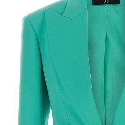 Balmain Logo Button Double-breasted Blazer