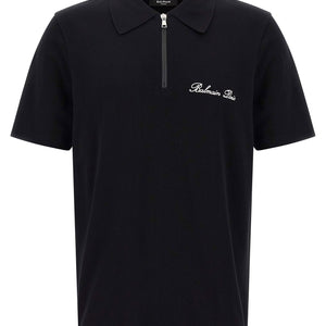 Balmain Logo Embroidery Polo Shirt
