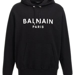 Balmain Logo Print Hoodie