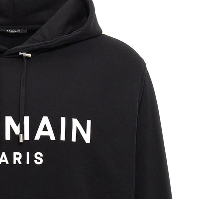 Balmain Logo Print Hoodie