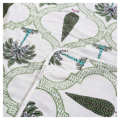 Hand Block Printroots Printed Single Bed Dohar with Intricate Floral Designs