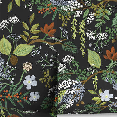 Juniper Forest Premium Peel + Stick Wallpaper by Rifle Paper Co.