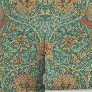 Pure Honeysuckle & Tulip Wallpaper by Morris & Co.