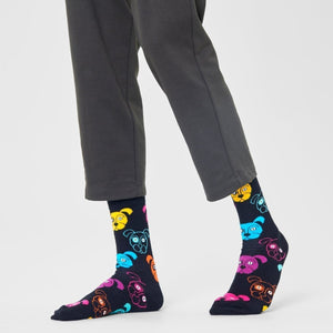 Happy Socks Unisex Dog Crew Length Socks for Women and Men