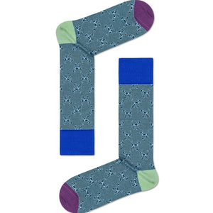Happy Socks Dressed Laika Crew Length Socks for Men