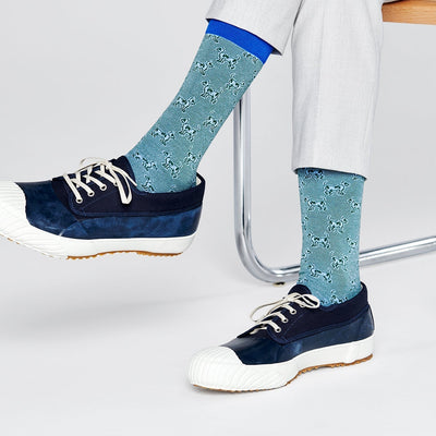 Happy Socks Dressed Laika Crew Length Socks for Men