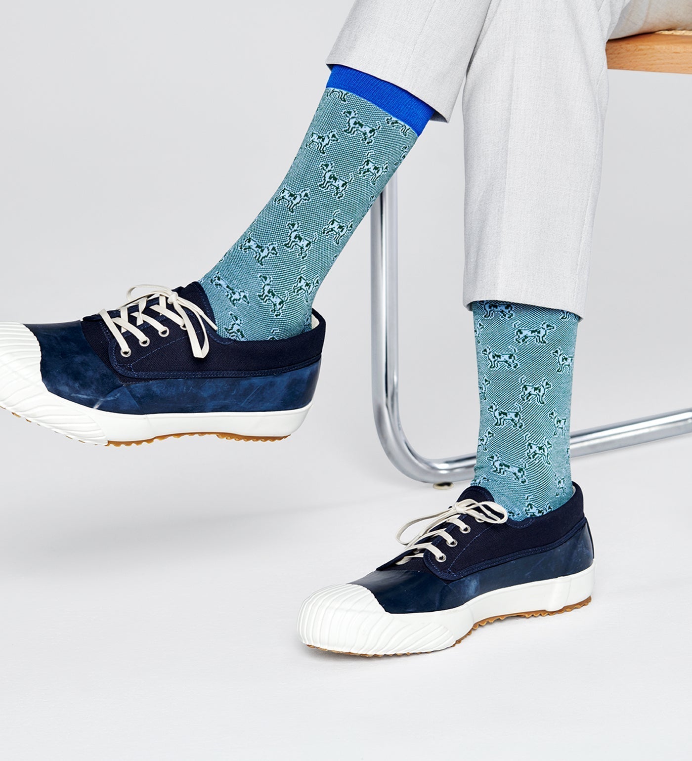 Happy Socks Dressed Laika Crew Length Socks for Men
