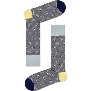 Happy Socks Dressed Laika Tribute Crew Length Socks for Men