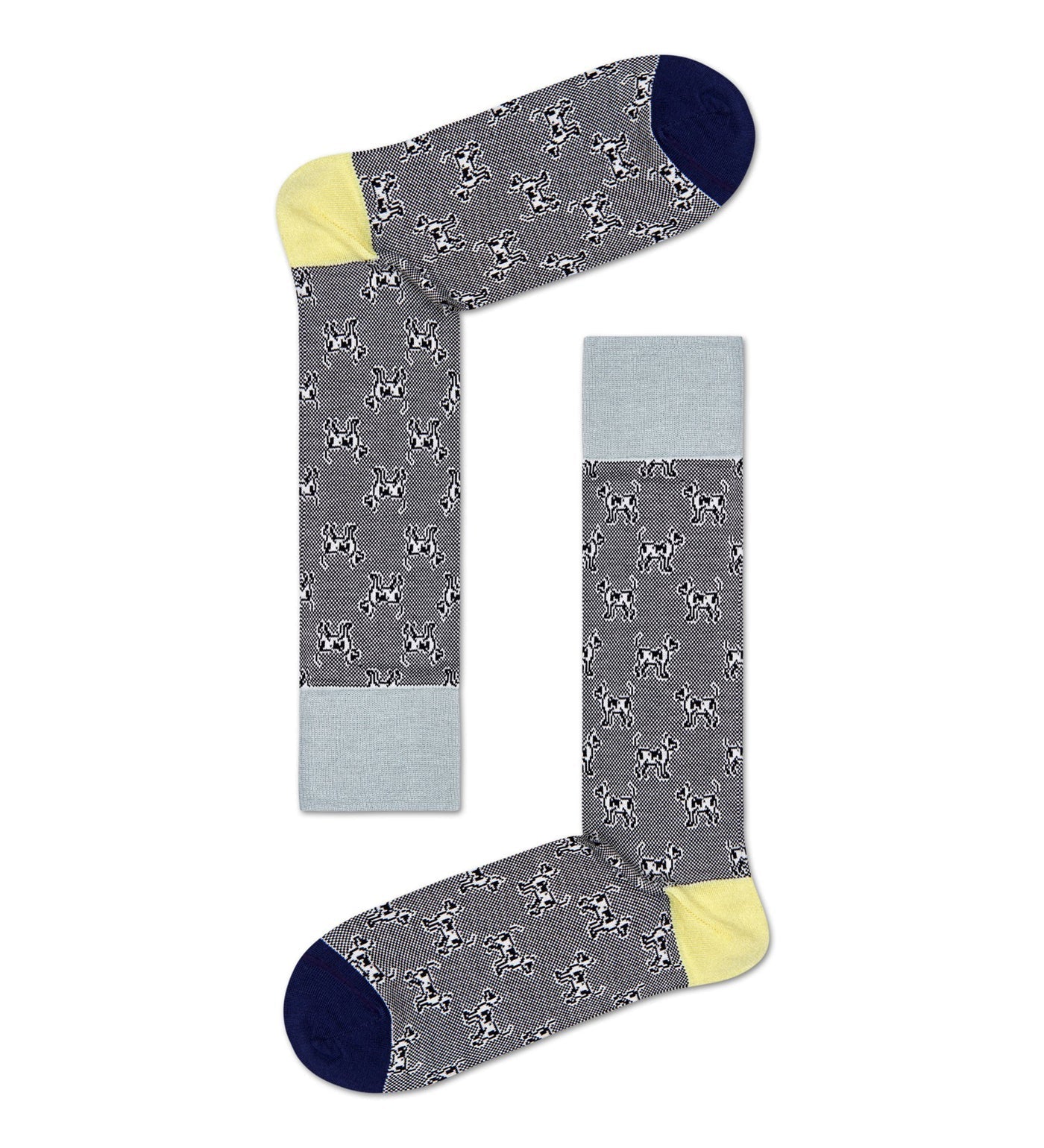 Happy Socks Dressed Laika Tribute Crew Length Socks for Men