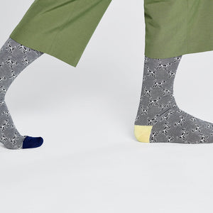 Happy Socks Dressed Laika Tribute Crew Length Socks for Men