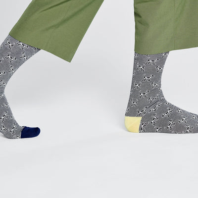 Happy Socks Dressed Laika Tribute Crew Length Socks for Men