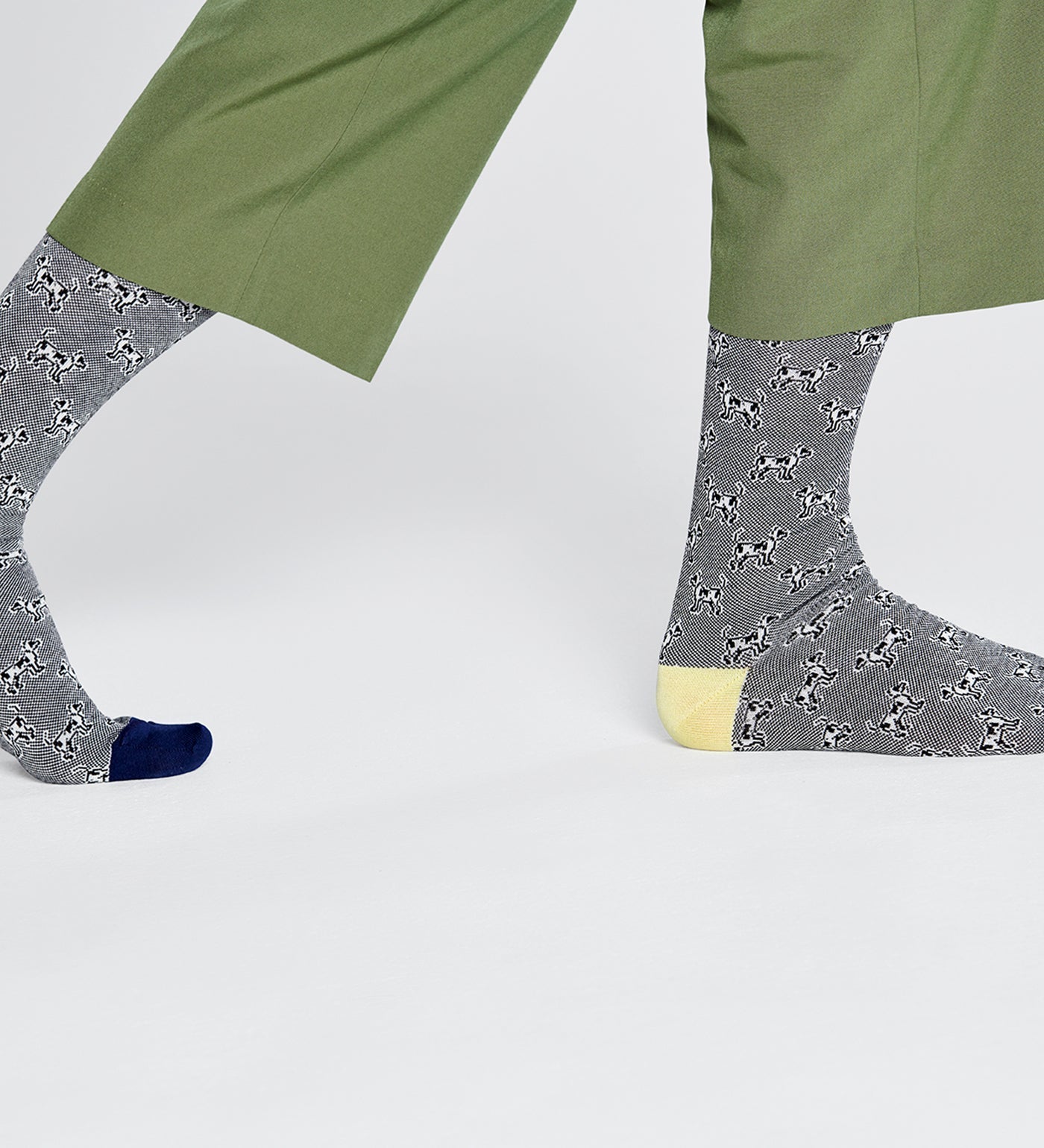 Happy Socks Dressed Laika Tribute Crew Length Socks for Men