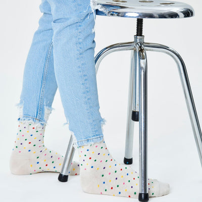 Happy Socks Unisex Dot Calf Length Socks for Women and Men