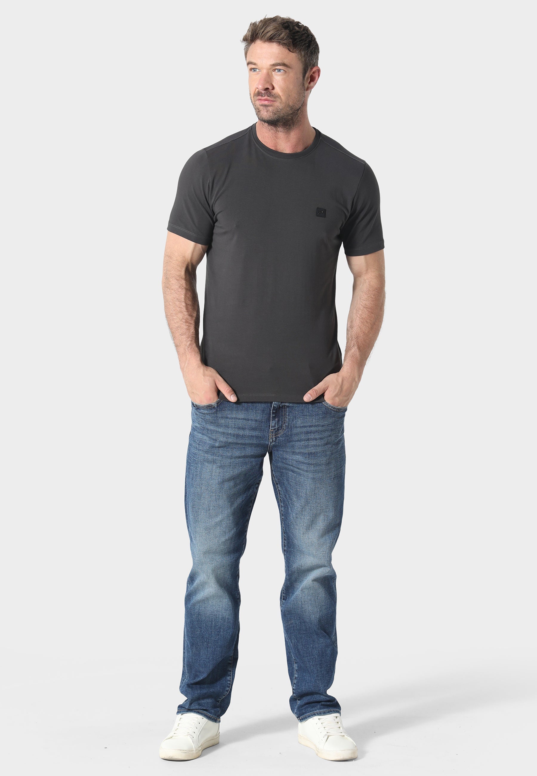 883 Police Dover Dusty Grey T-Shirt