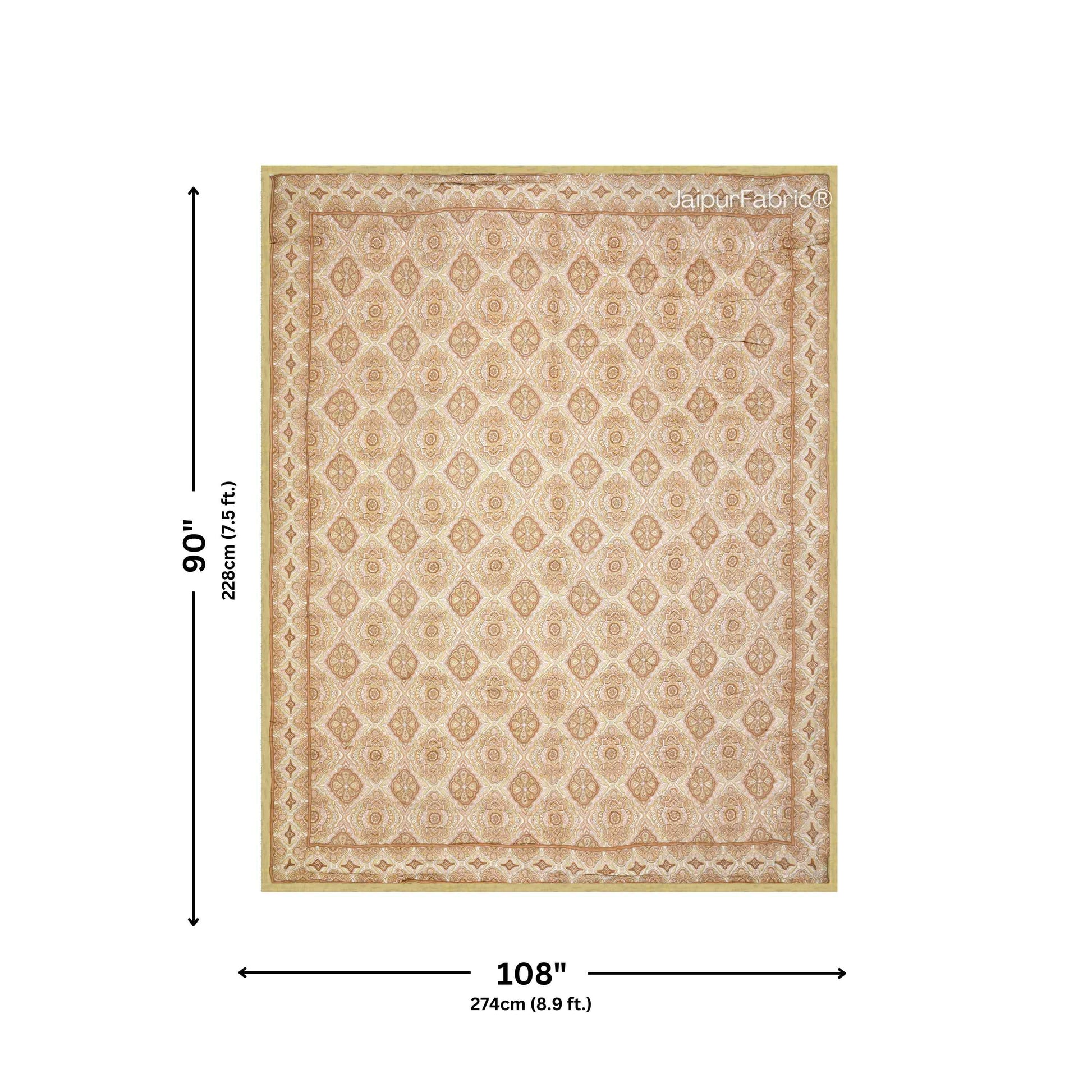 Reversible Quilt Rajai with Golden Corn Dual-Design Print for Stylish Bedrooms