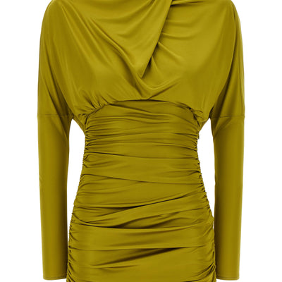 Balmain Draped Mini Dress