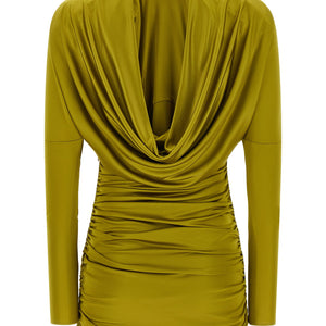 Balmain Draped Mini Dress