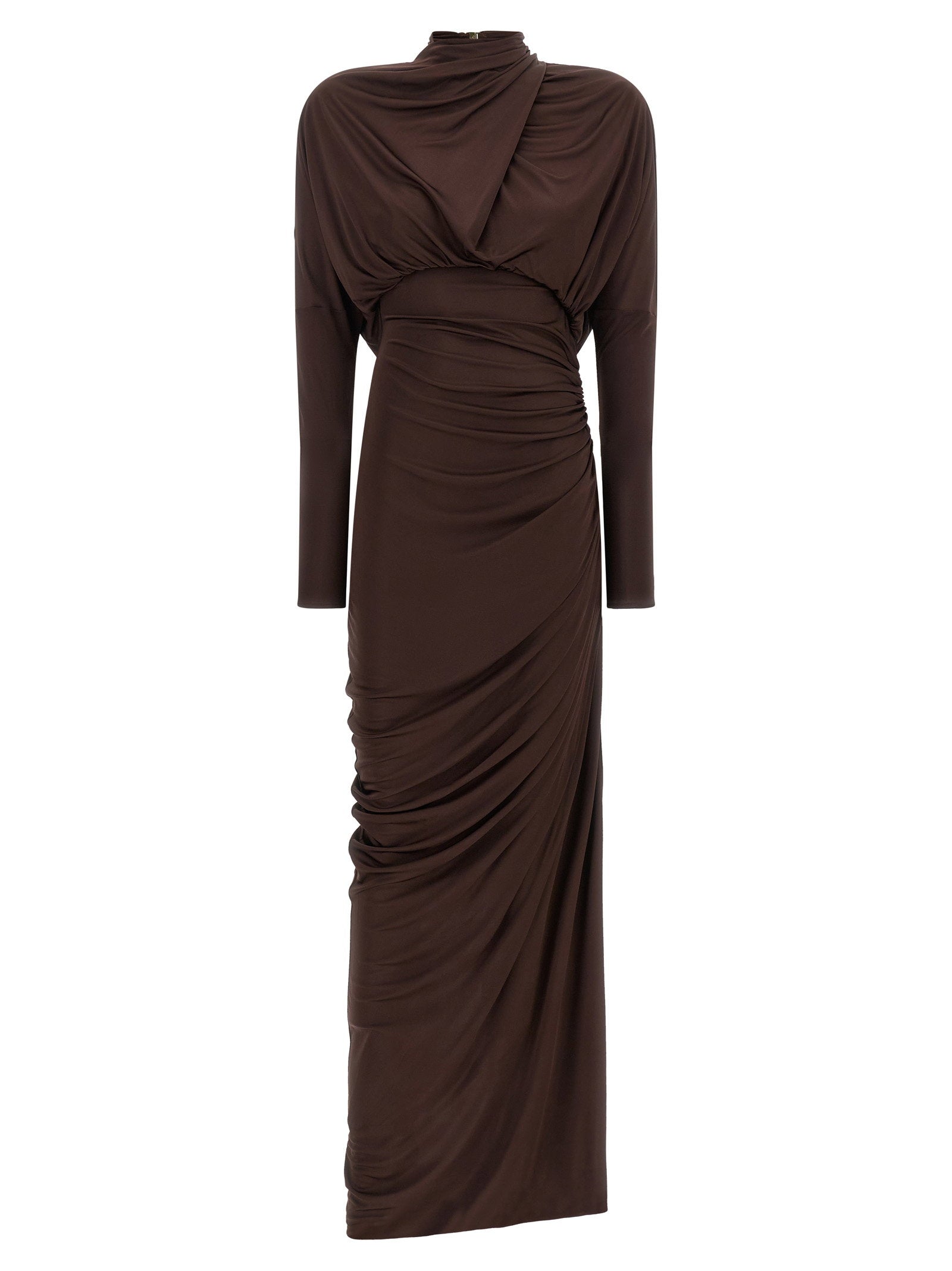 Balmain Draped Jersery Dress
