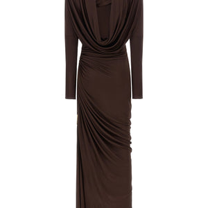 Balmain Draped Jersery Dress