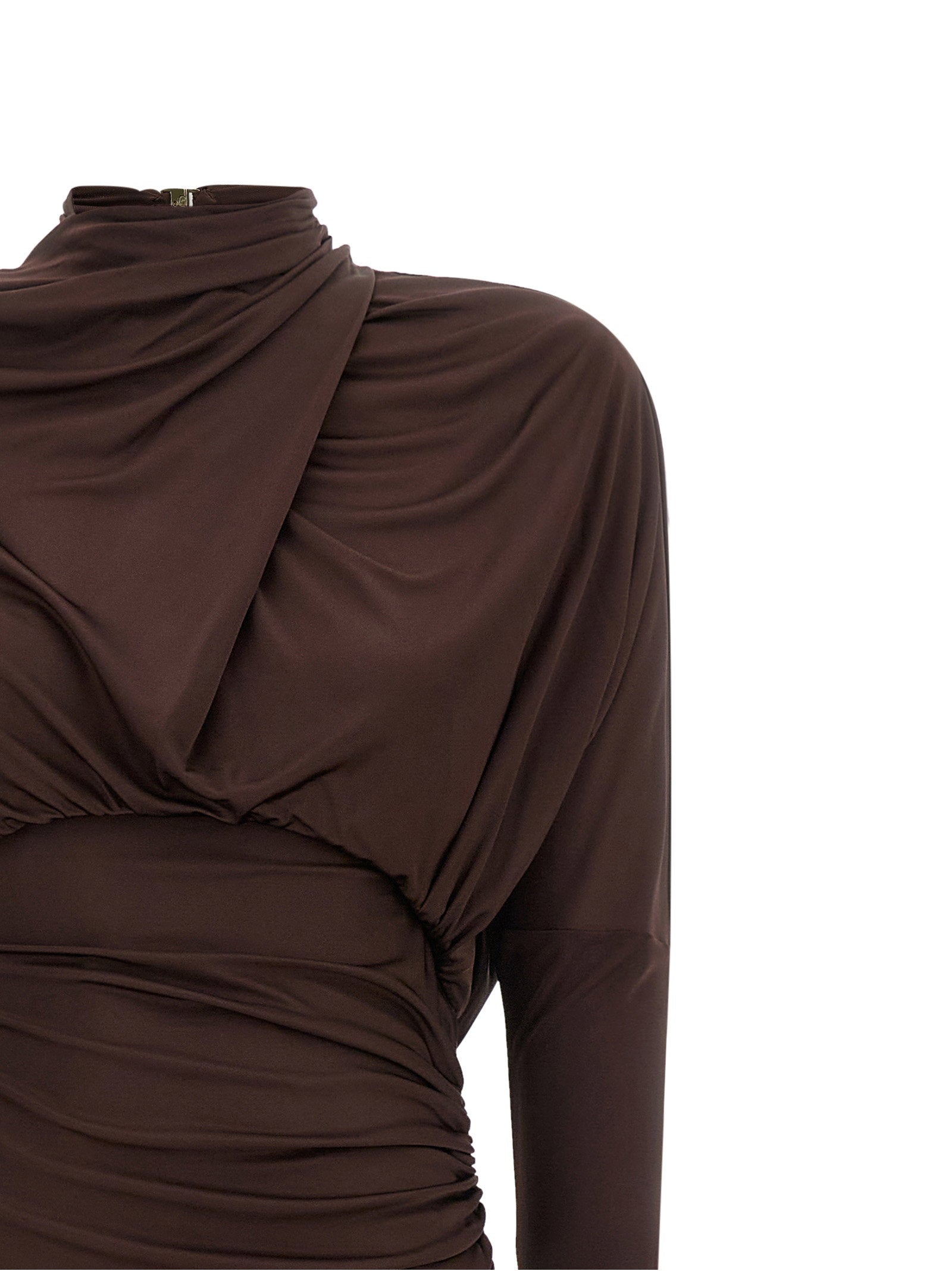 Balmain Draped Jersery Dress