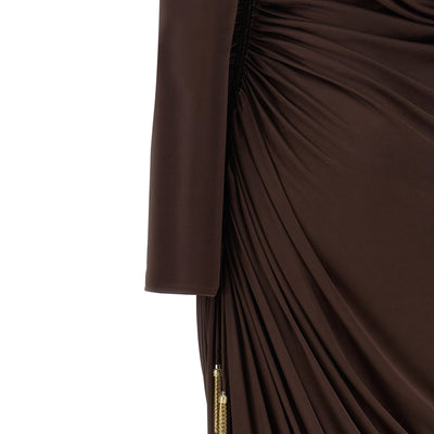 Balmain Draped Jersery Dress