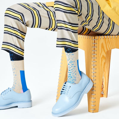 Happy Socks Dressed Blocked Crew Length Socks for Men