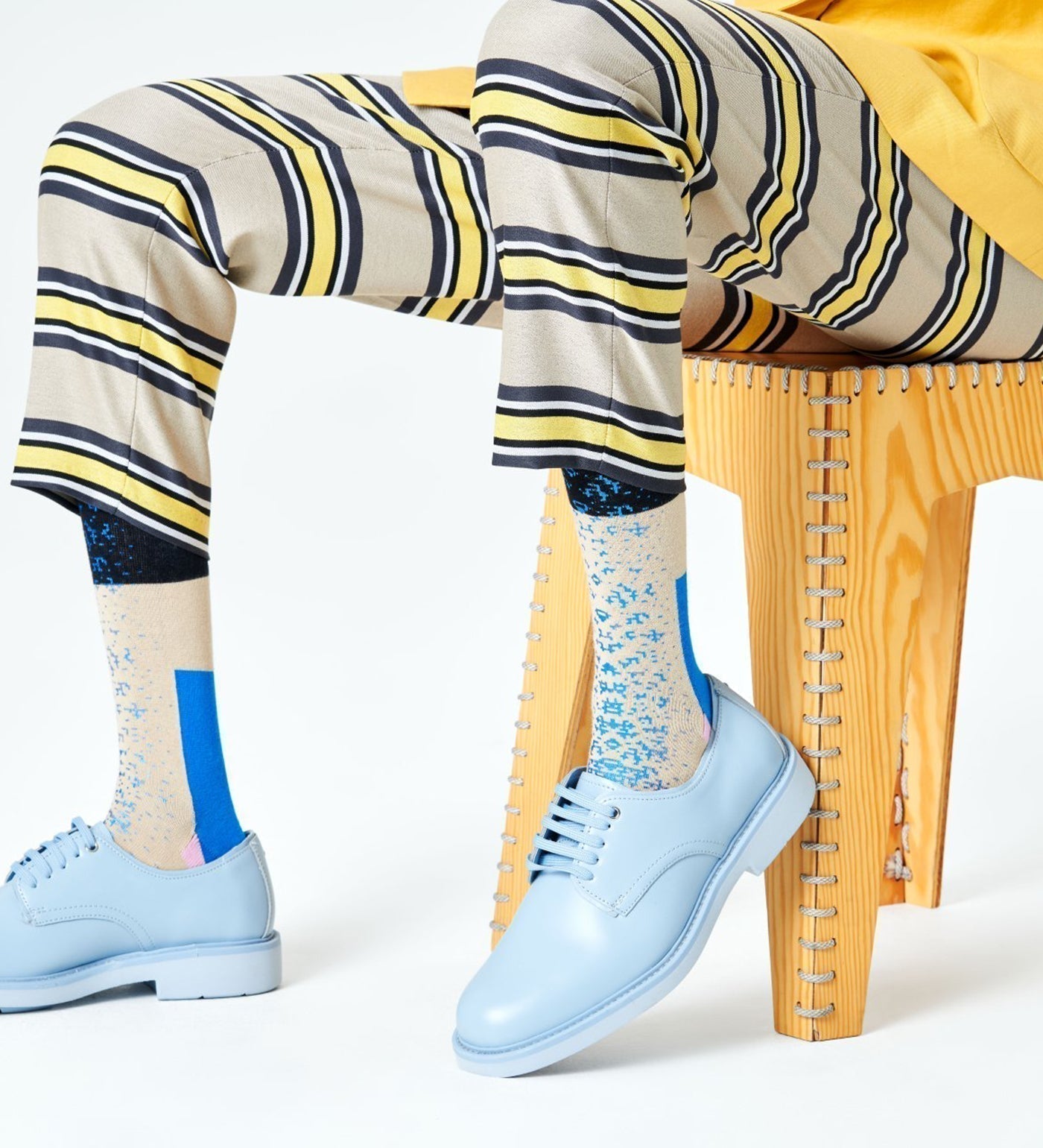 Happy Socks Dressed Blocked Crew Length Socks for Men
