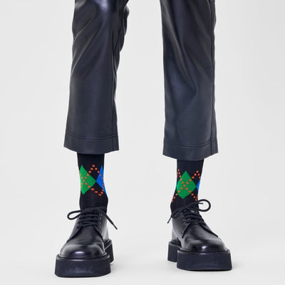 Happy Socks Dressed Jaxon Crew Length Socks for Men
