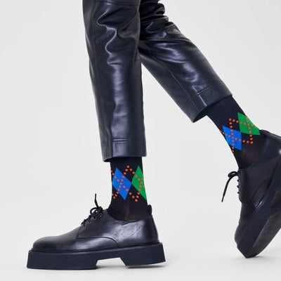 Happy Socks Dressed Jaxon Crew Length Socks for Men
