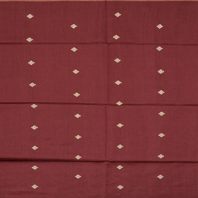 Beige Handloom Dupion Silk Saree With Printed Floral Vine Motifs-Beige