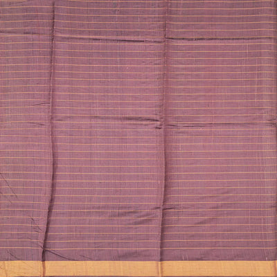 Sage Green Handloom Dupion Silk Saree With Printed Vine Motifs -Sage Green