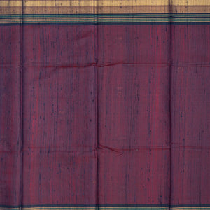 Peach Handloom Dupion Silk Saree With Floral Motifs-Peach