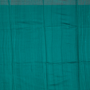 Black Handloom Dupion Silk Saree With Jasmine Bud Motifs-Black