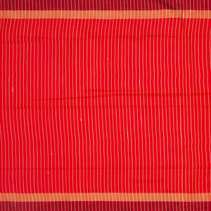 Dusty Pink Woven Dupion Silk Saree With Contrast Red Border-Dusty Pink