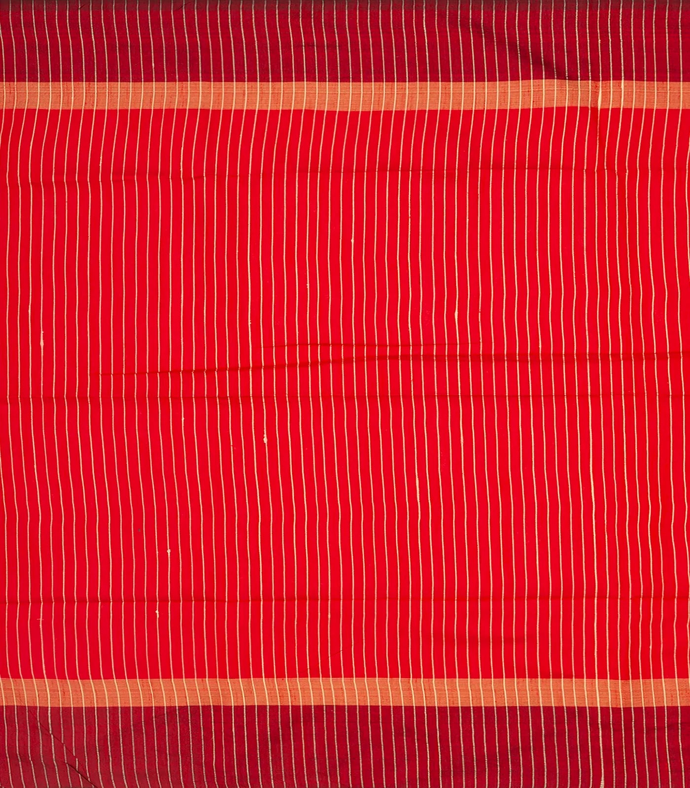 Dusty Pink Woven Dupion Silk Saree With Contrast Red Border-Dusty Pink