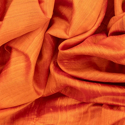 Mango Yellow Woven Dupion Silk Saree With Navy Border-Mango Yellow