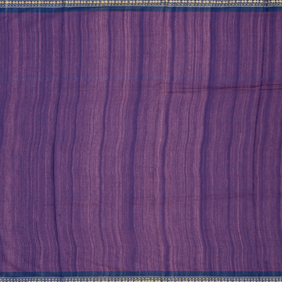 Mango Yellow Woven Dupion Silk Saree With Navy Border-Mango Yellow