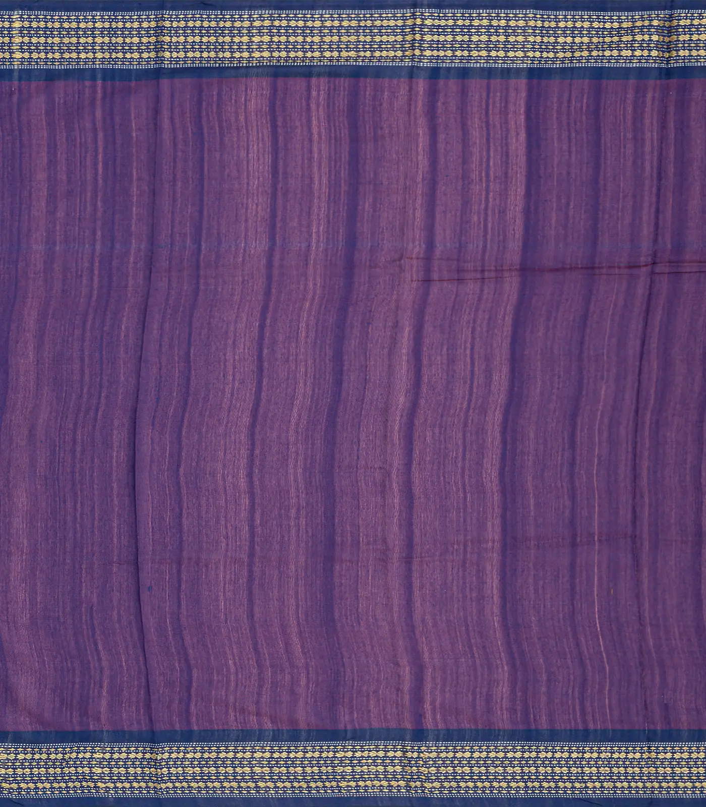 Mango Yellow Woven Dupion Silk Saree With Navy Border-Mango Yellow