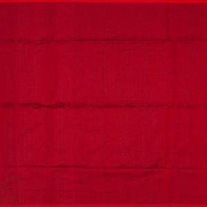 Black Woven Dupion Silk Saree With Red Border-Black