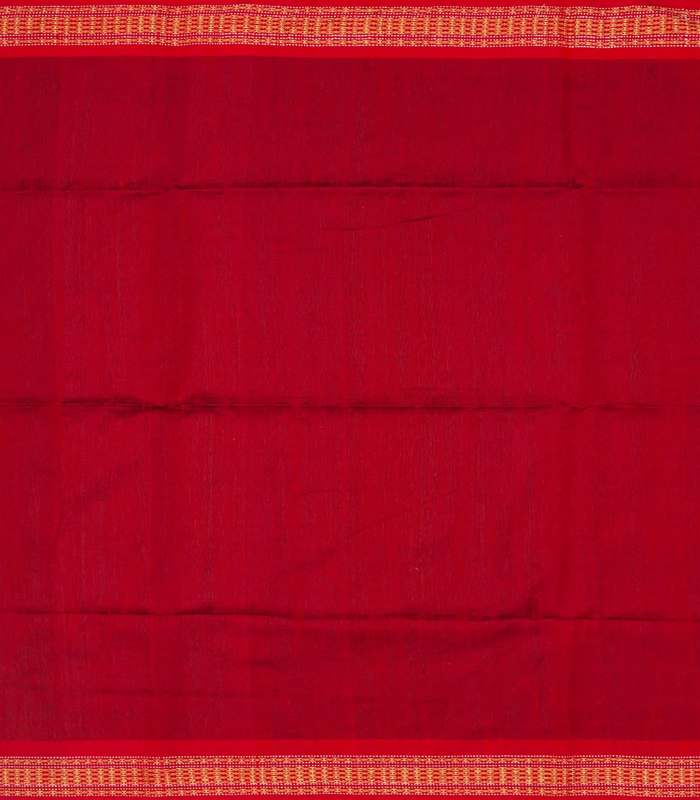 Black Woven Dupion Silk Saree With Red Border-Black