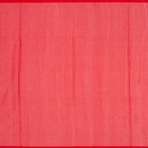 Red Woven Dupion Silk Saree With Rising Border-Red