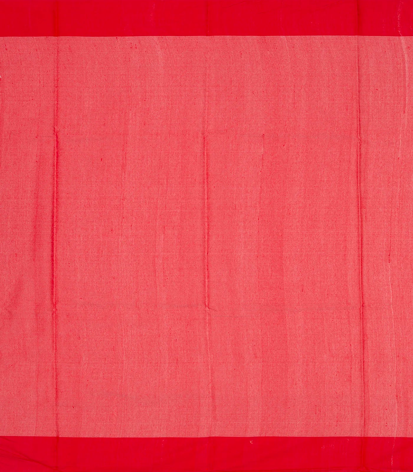 Red Woven Dupion Silk Saree With Rising Border-Red