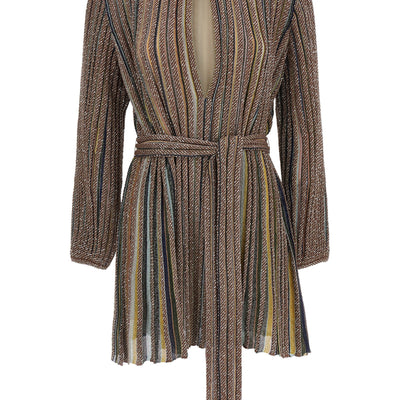 Missoni V-neck And Belt Dress