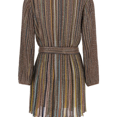 Missoni V-neck And Belt Dress
