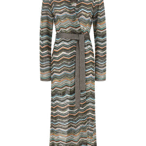 Missoni Chevron Lamé Cardigan