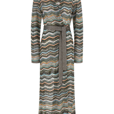 Missoni Chevron Lamé Cardigan