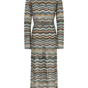 Missoni Chevron Lamé Cardigan