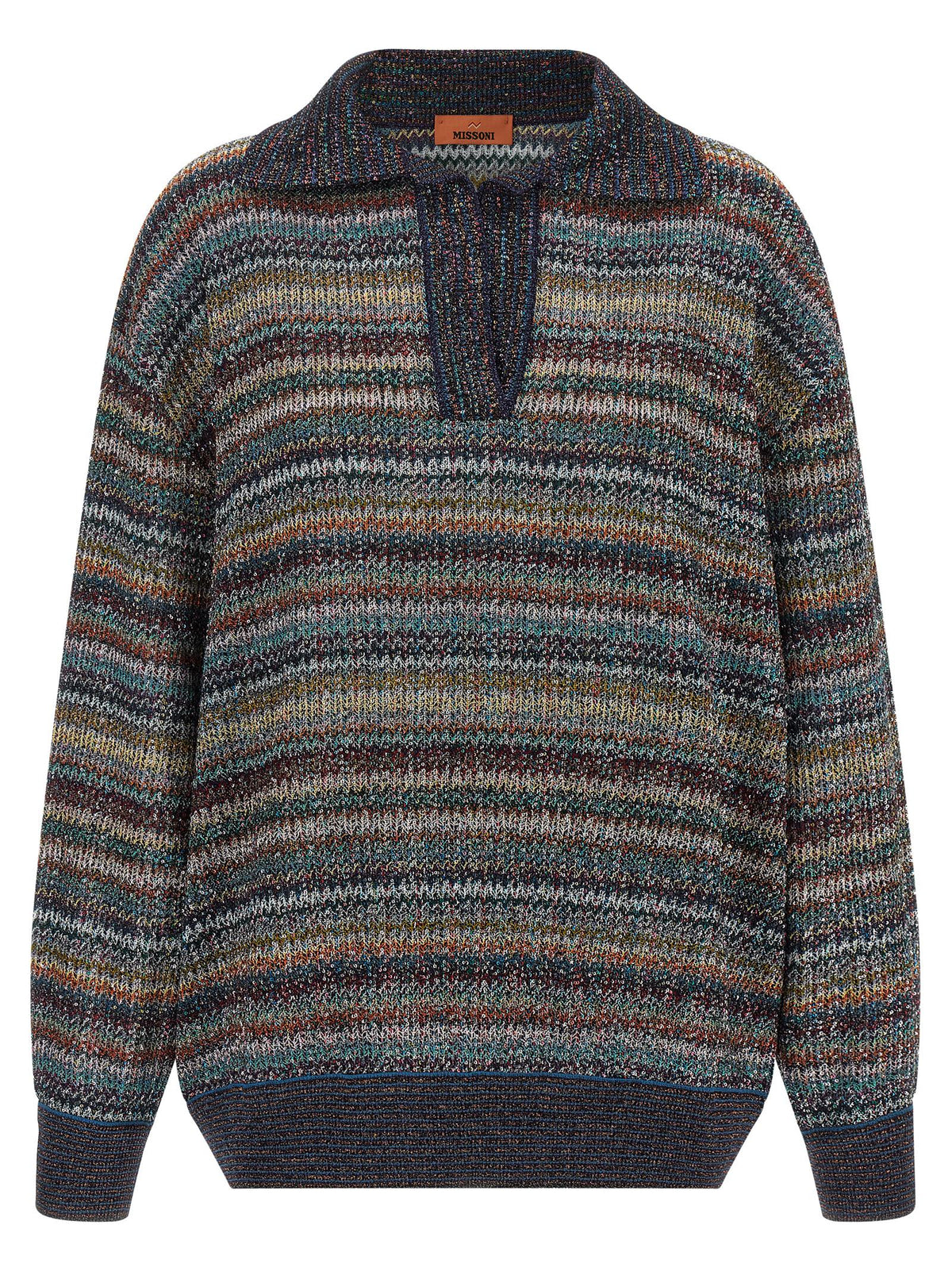 Missoni Lamé Yarn Polo Shirt