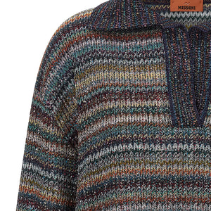 Missoni Lamé Yarn Polo Shirt