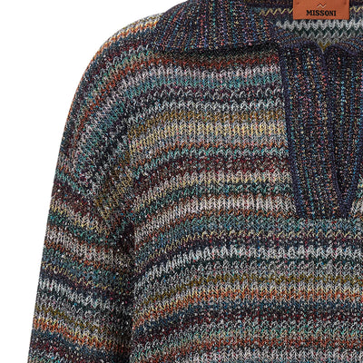 Missoni Lamé Yarn Polo Shirt
